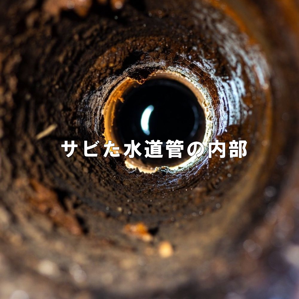 サビた水道管